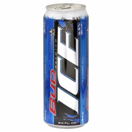 Bud Ice 24 oz can available at Sip N Burn Liquors, perfect for enjoying a refreshing cold beer.