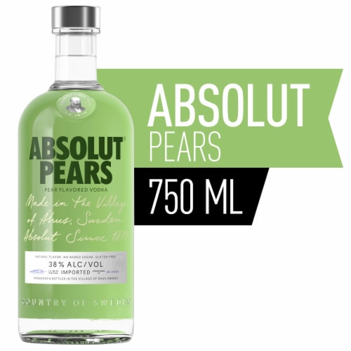 Absolut Pears Vodka Flavored 750ml Bottle available at Sip N Burn Liquors, premium fruit-flavored vodka for a refreshing drink.