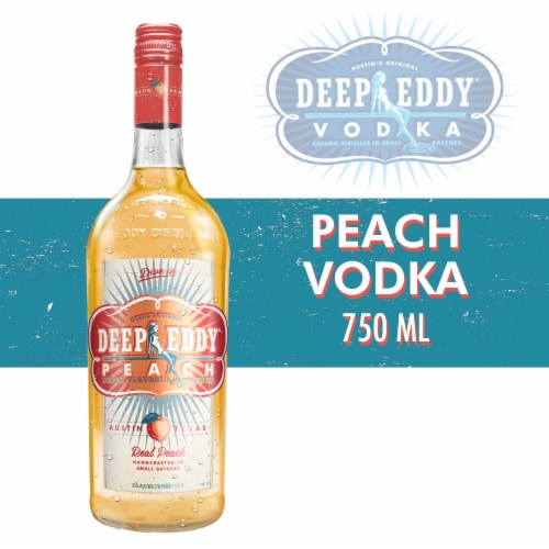 Deep Eddy Peach Vodka Flavored 750ml Bottle available at Sip N Burn Liquors, perfect for crafting delicious cocktails and enjoying refreshing summer drinks.