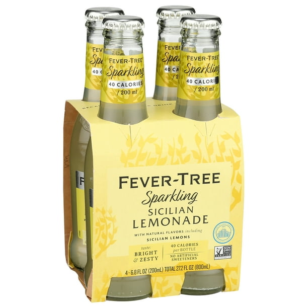 Sparkling Sicilian Lemonade Soda Pack of 4 - 27.2 Fl Oz Bottles from Sip N Burn Liquors