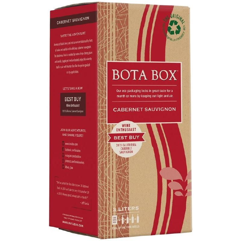 Bota Box Cabernet Sauvignon Box 3L available at Sip N Burn Liquors, a premium wine option for red wine enthusiasts.