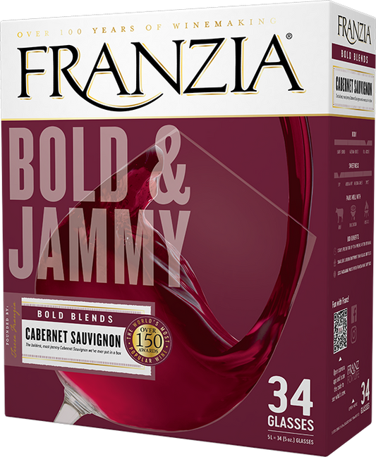 Franzia Bold & Jammy Cabernet Sauvignon Red Wine 5l Box from Chile - Sip N Burn Liquors