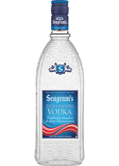 Seagram's Vodka 750ml bottle available at Sip N Burn Liquors, premium quality vodka for cocktails and mixing.