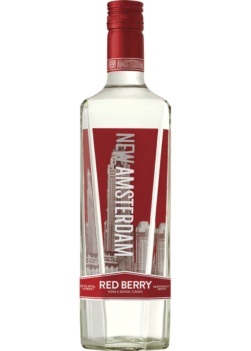 New Amsterdam Red Berry Vodka 375 ML bottle available at Sip N Burn Liquors, perfect for crafting delicious cocktails and refreshing mixed drinks.