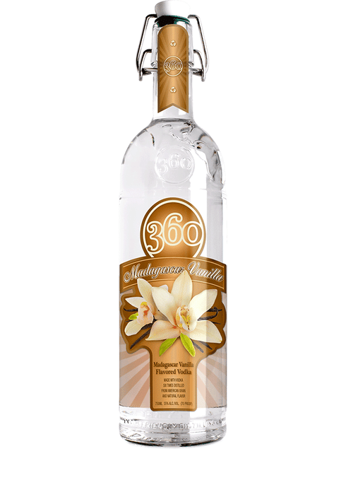 Madagascar Vanilla Vodka Flavored 750ml Bottle from Sip N Burn Liquors, crafted for vanilla lovers, perfect for cocktails and mixers.