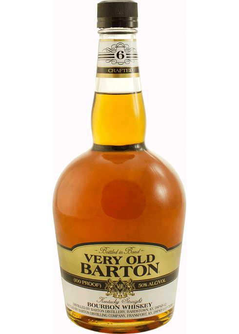 Very Old Barton 100 Proof Bourbon Kentucky Straight Bourbon Whiskey bottle available at Sip N Burn Liquors, showcasing rich amber color and classic label design.