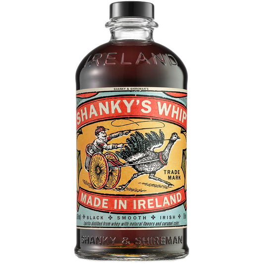 Shanky's Whip Black Irish Whiskey Liqueur from Sip N Burn Liquors - rich and flavorful whiskey-based cordial perfect for sipping or mixing in cocktails.