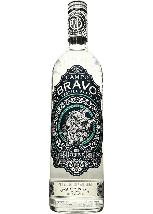 Campo Bravo Plata Tequila Silver Blanco 750ml Bottle available at Sip N Burn Liquors, perfect for cocktails and sipping experiences.