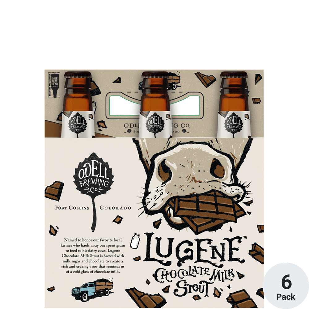 Odell Lugene 6-Pack Craft Beer from Sip N Burn Liquors - Rich Chocolatey Stout for the Perfect Evening