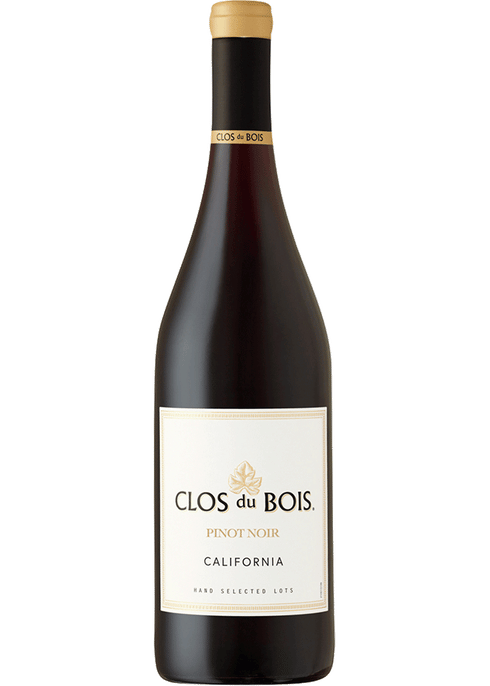 Clos Du Bois Pinot Noir – Elegant red wine, perfect for pairing with gourmet meals, available at Sip N Burn Liquors.