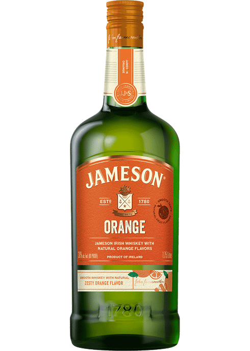 Jameson Orange Irish Whiskey 750ml bottle available at Sip N Burn Liquors, a vibrant and zesty twist on the classic Irish whiskey.