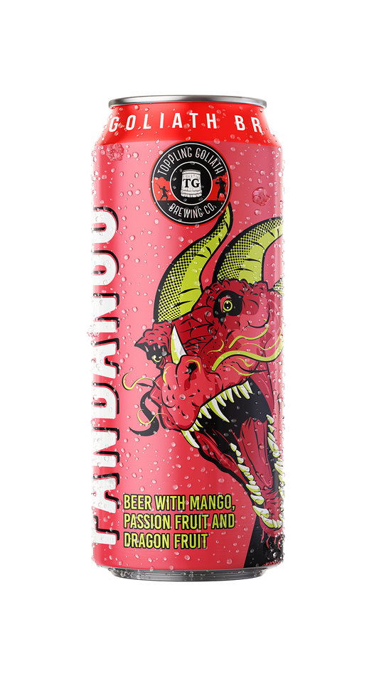 Toppling Goliath Brewing Co. craft beer available at Sip N Burn Liquors, featuring unique flavors and high-quality ingredients.