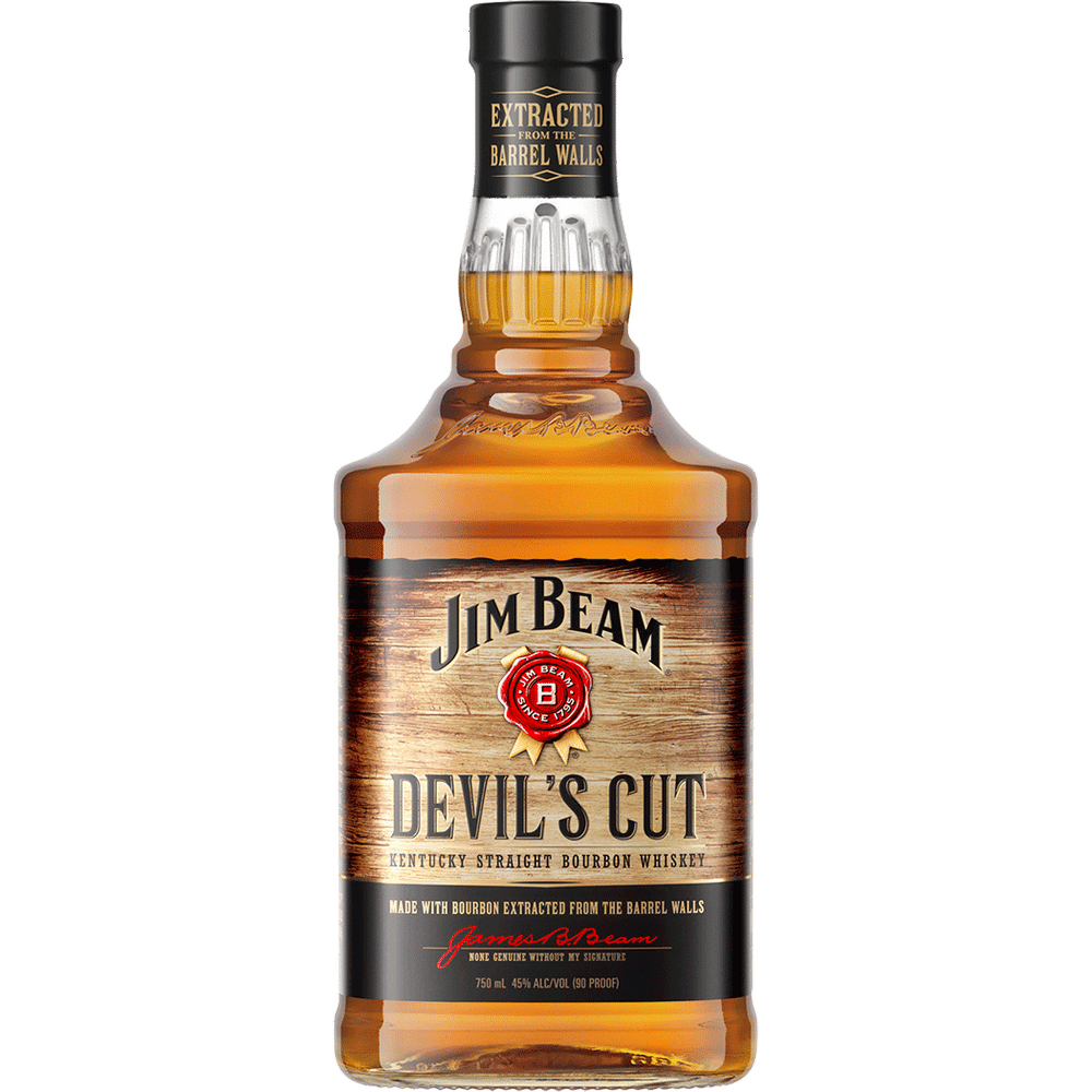 Jim Beam Devil's Cut Kentucky Straight Bourbon Whiskey available at Sip N Burn Liquors, rich flavor profile, smooth finish, ideal for sipping or mixing cocktails.