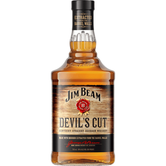 Jim Beam Devil's Cut Kentucky Straight Bourbon Whiskey available at Sip N Burn Liquors, rich flavor profile, smooth finish, ideal for sipping or mixing cocktails.