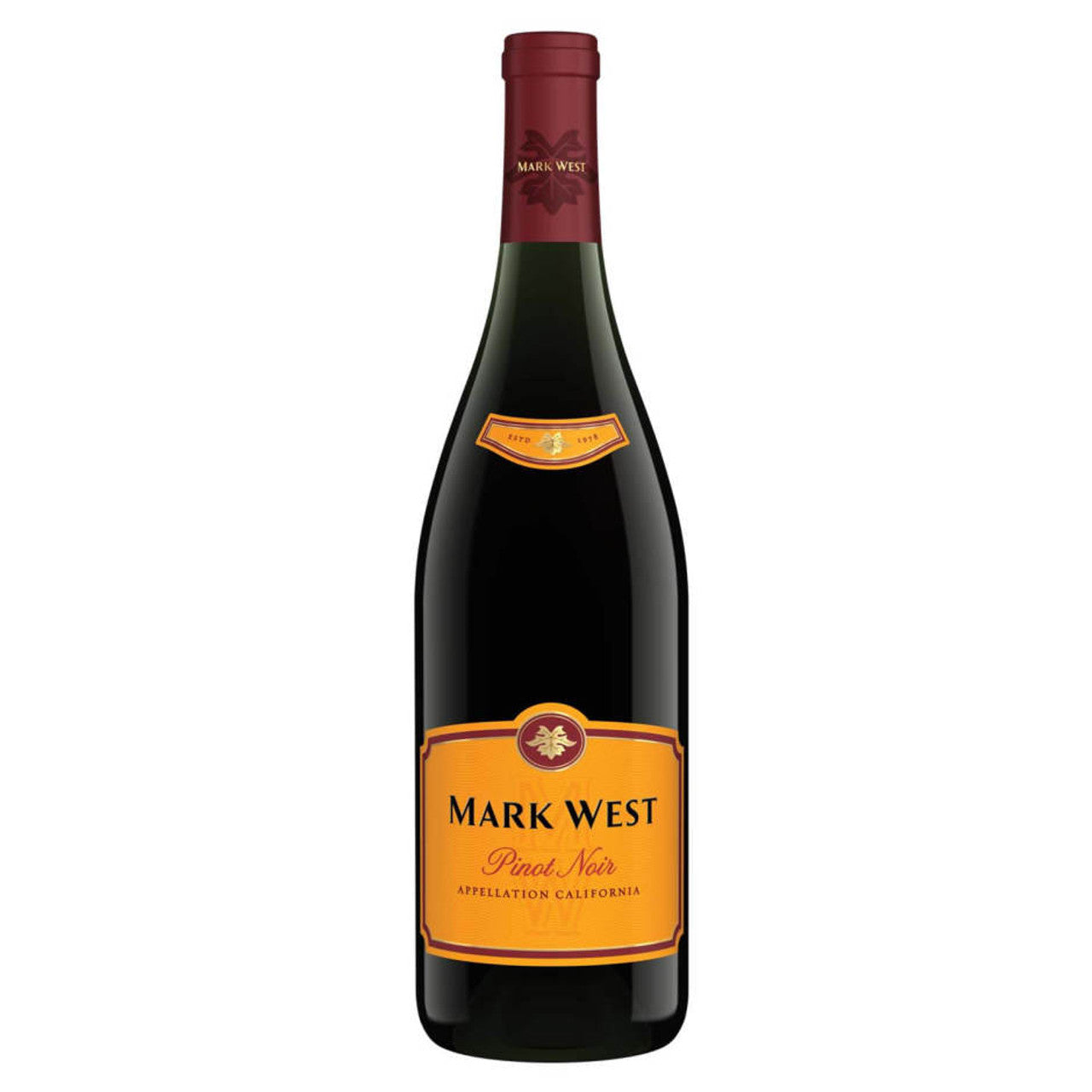 Mark West California Pinot Noir wine bottle from Sip N Burn Liquors showcasing rich flavors and smooth finish.