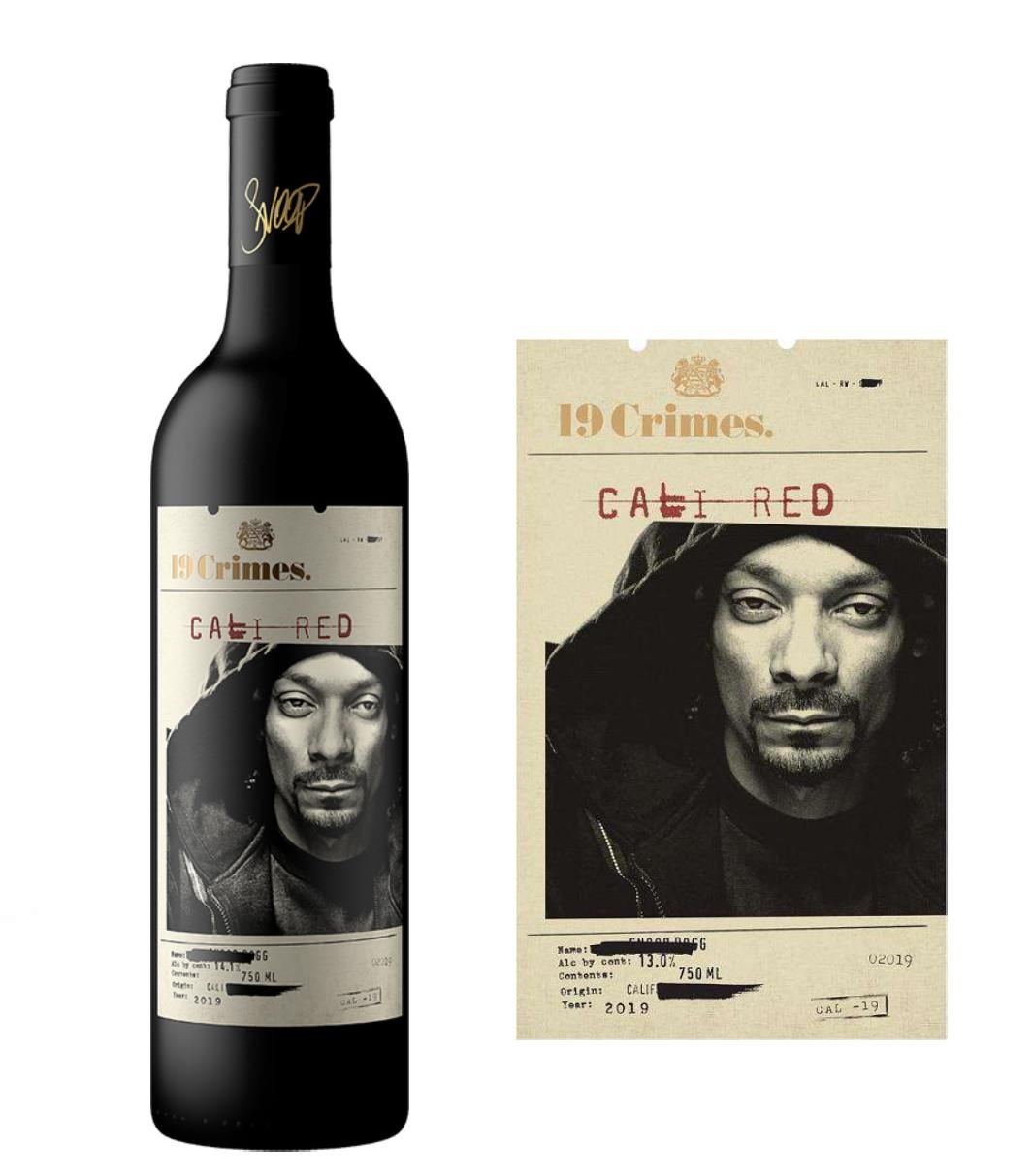 19 Crimes Cali Red wine bottle from Sip N Burn Liquors, featuring rich flavors and a bold label, perfect for red wine enthusiasts.