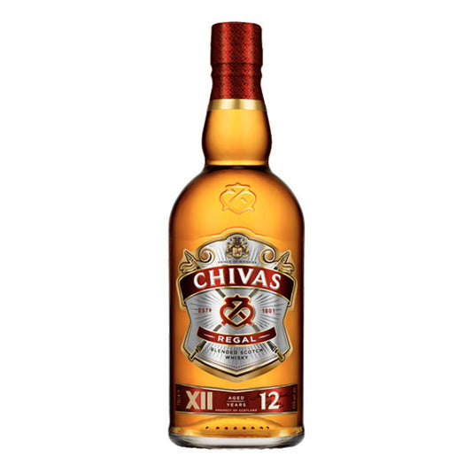 Chivas Regal 12 Year Old Blended Scotch Whisky 1L bottle available at Sip N Burn Liquors, premium whisky from Scotland, perfect for sipping or mixing.