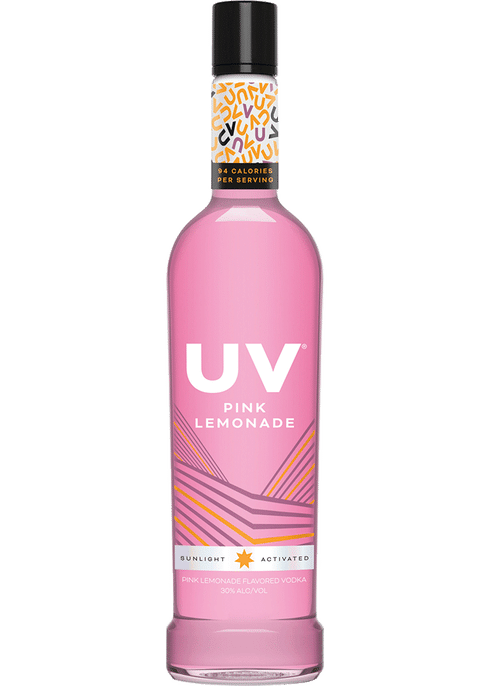 UV Pink Lemonade 750mL bottle available at Sip N Burn Liquors, perfect for refreshing cocktails and summer parties.