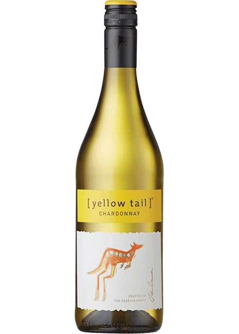 Yellow Tail Chardonnay 750ml bottle from Sip N Burn Liquors, a smooth and refreshing white wine with fruity notes, perfect for any occasion.