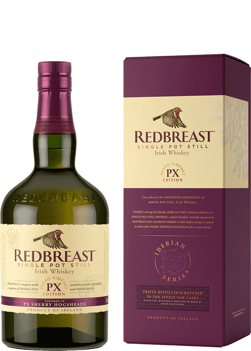 Redbreast Iberian Series PX Edition Irish Whiskey 750ml bottle available at Sip N Burn Liquors, showcasing rich flavors and craftsmanship.