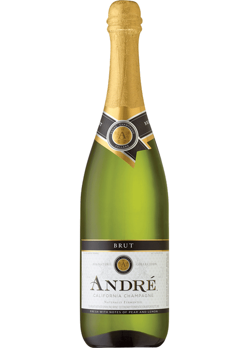 Andre Brut 750ml sparkling wine available at Sip N Burn Liquors, perfect for celebrations and special occasions.