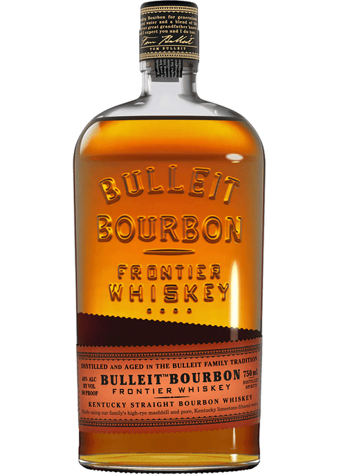 Bulleit Bourbon 750ml bottle available at Sip N Burn Liquors, a premium whiskey for cocktail enthusiasts and bourbon lovers.