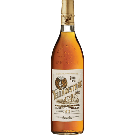 Yellowstone Select Bourbon 750ml bottle from Sip N Burn Liquors, featuring a rich amber color and iconic label, perfect for bourbon enthusiasts.