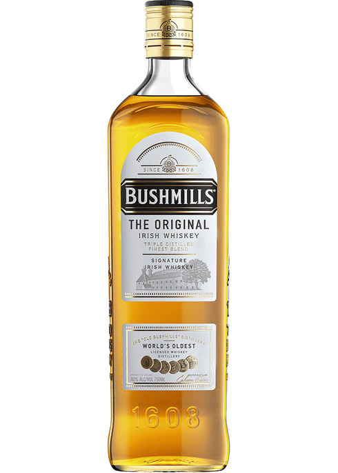 Bushmills Original Irish Whiskey from Sip N Burn Liquors - smooth, triple-distilled whiskey with rich flavor notes, perfect for sipping or mixing.