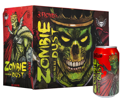 Three Floyds Zombie Dust Pale Ale 12oz from Sip N Burn Liquors - a crisp and hoppy craft beer with vibrant flavors, perfect for craft beer enthusiasts.