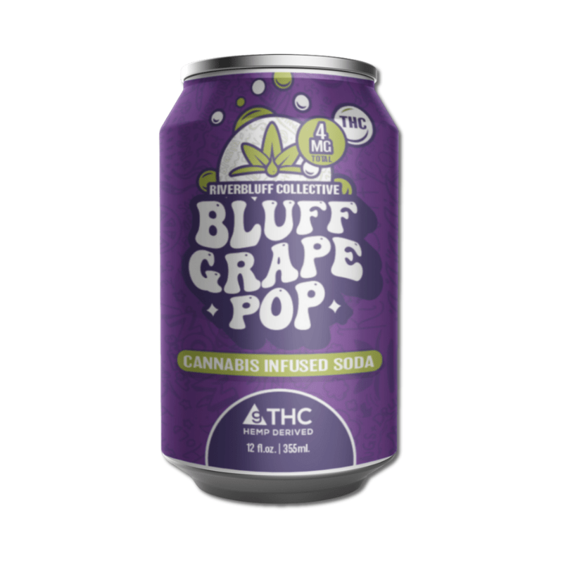 Bluff grape pop grape 4pk from Sip N Burn Liquors, refreshing grape-flavored beverage in a convenient four-pack.