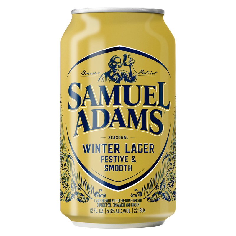 Sam Adams Winter Lager 12oz cans available at Sip N Burn Liquors, perfect for cozy winter gatherings and festive celebrations.