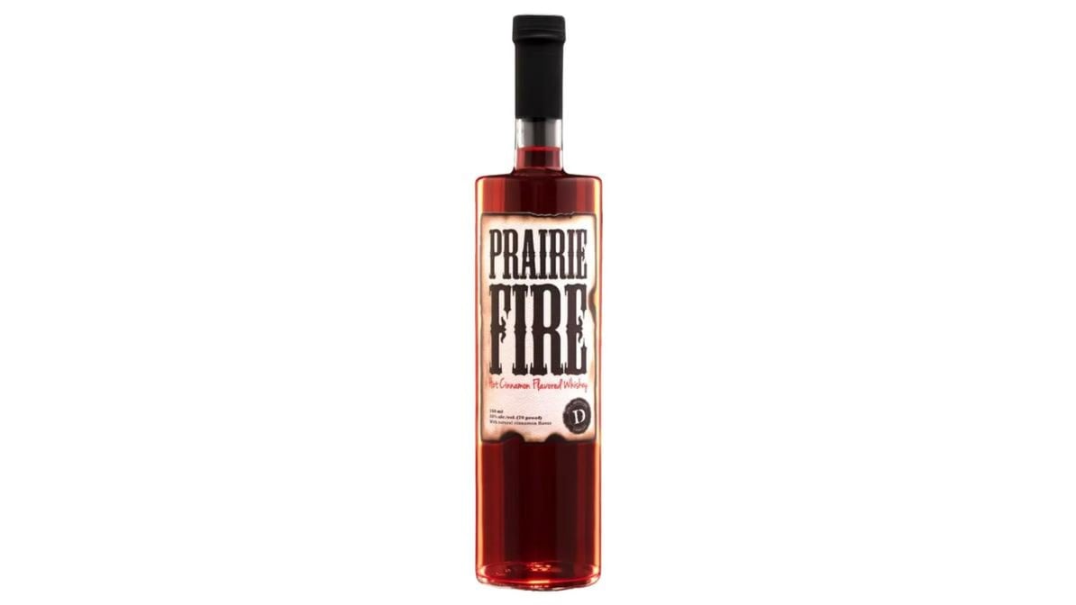 Prairie Fire 750ml bottle available at Sip N Burn Liquors, featuring a vibrant label and fiery design, perfect for cocktails or sipping.