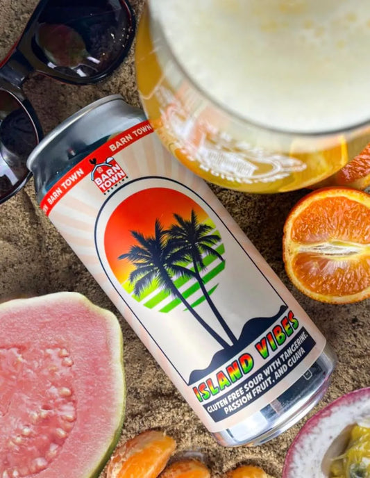 Barntown Island Vibes product image from Sip N Burn Liquors showing vibrant tropical packaging and refreshing flavors perfect for summer celebrations.