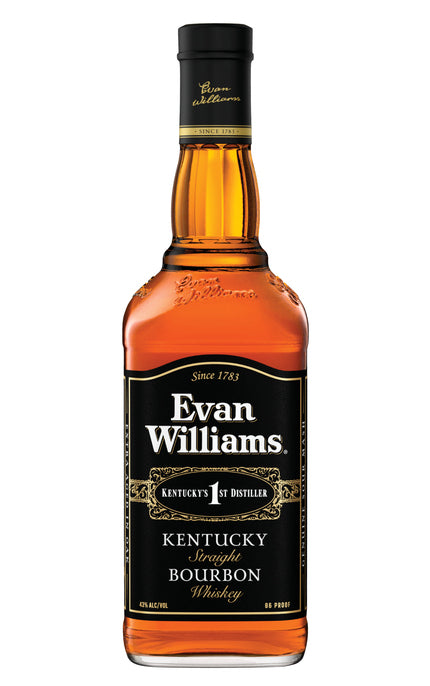 Evan Williams Extra Aged Kentucky Straight Bourbon Whiskey bottle available at Sip N Burn Liquors, featuring rich amber color and classic label design.