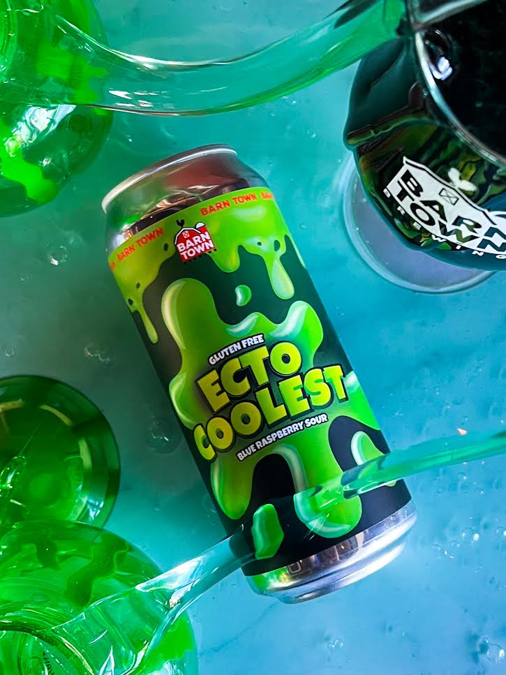 Barn Town Ecto Cooler from Sip N Burn Liquors - Refreshing Citrus Flavor in a Nostalgic Design