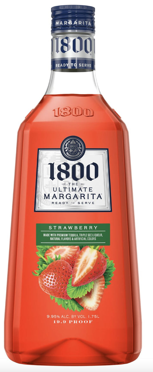 1800 Tequila Ultimate Strawberry Margarita Ready-to-drink 1.75l Bottle - Sip N Burn Liquors