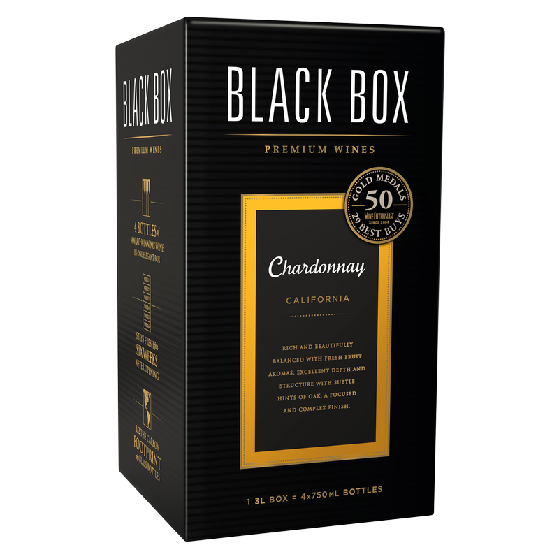 Black Box Chardonnay 3L wine box available at Sip N Burn Liquors, premium quality wine for any occasion.