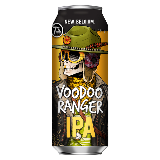 New Belgium Voodoo Ranger IPA Single 19.2oz Can 7.0% ABV available at Sip N Burn Liquors, featuring bold hops and a refreshing flavor profile.