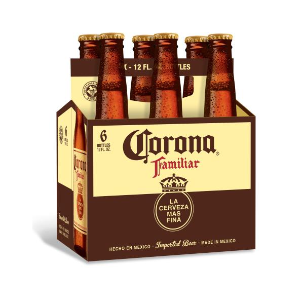 Corona Familiar 6-pack 12oz bottles 4.8% ABV available at Sip N Burn Liquors