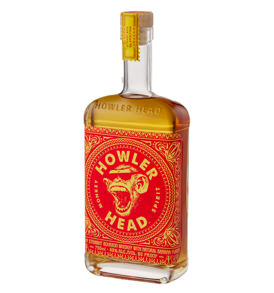 Howler Head Kentucky Straight Bourbon Whiskey with Natural Banana Flavor available at Sip N Burn Liquors