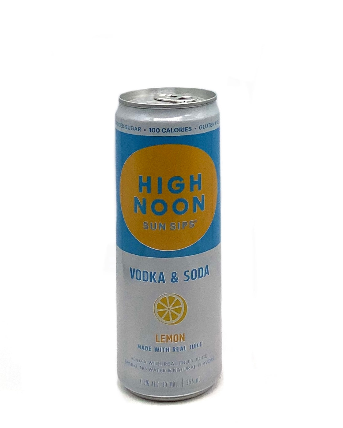 High Noon Lemon Vodka & Soda RTD Cocktail Cans 335ml available at Sip N Burn Liquors, refreshing lemon-flavored ready-to-drink cocktail.