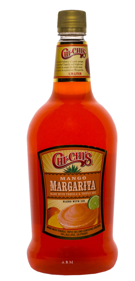 Chi Chi's Mango Margarita Ready-to-drink 1.75l Bottle available at Sip N Burn Liquors, perfect for summer parties and gatherings.