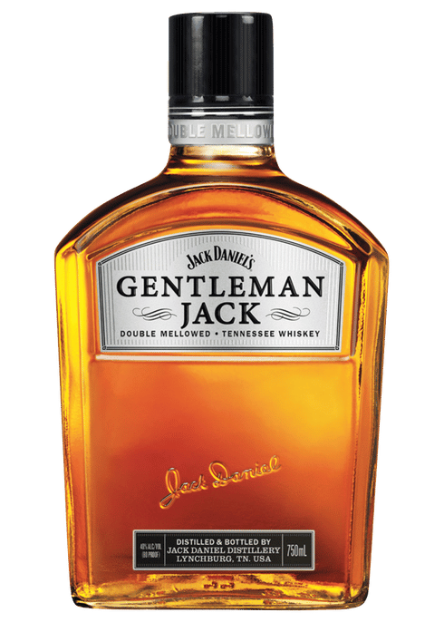 Jack Daniel's Gentleman Jack Straight Tennessee Whiskey bottle from Sip N Burn Liquors, premium smooth whiskey with unique double charcoal filtering for a refined taste.