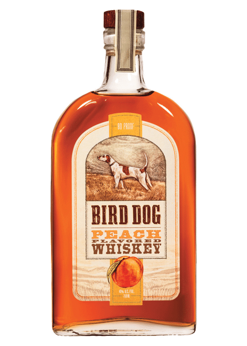 Bird Dog Whiskey Peach Whiskey 750ml Bottle available at Sip N Burn Liquors, featuring a smooth blend of peach flavor and quality whiskey.