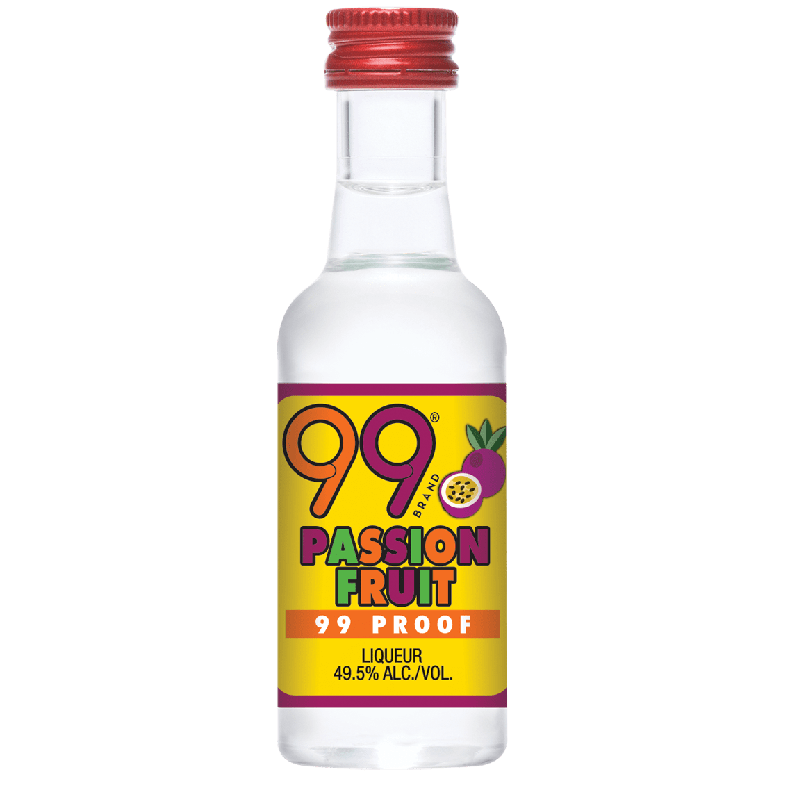 Passion fruit flavored liquor 50ml bottle from Sip N Burn Liquors, vibrant and refreshing tropical taste.