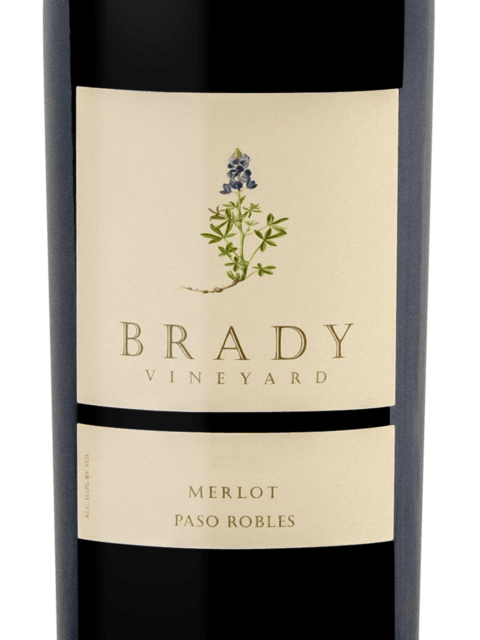 Brady Merlot red wine bottle available at Sip N Burn Liquors, showcasing rich flavors and quality craftsmanship.