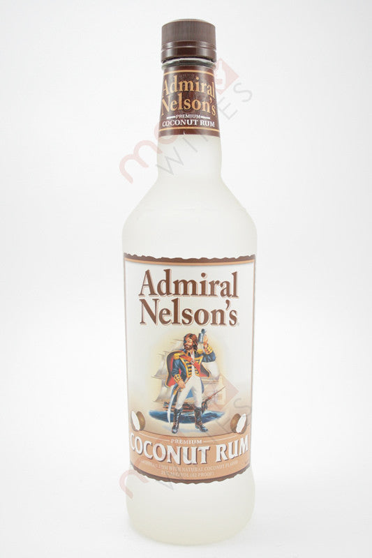 Admiral Nelson's Coconut Rum Flavored 750ml Bottle from Sip N Burn Liquors, perfect for tropical cocktails and summer parties.