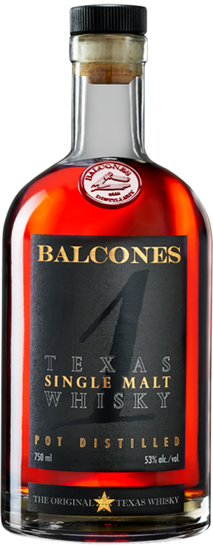 Balcones 1 Texas Single Malt Whisky from Sip N Burn Liquors - premium craft whiskey with rich flavors and a distinct Texan character.