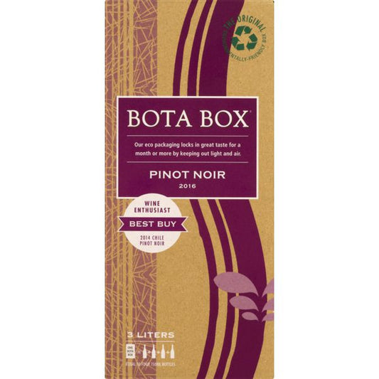 Bota Box Pinot Noir 3L at Sip N Burn Liquors - premium boxed red wine for any occasion