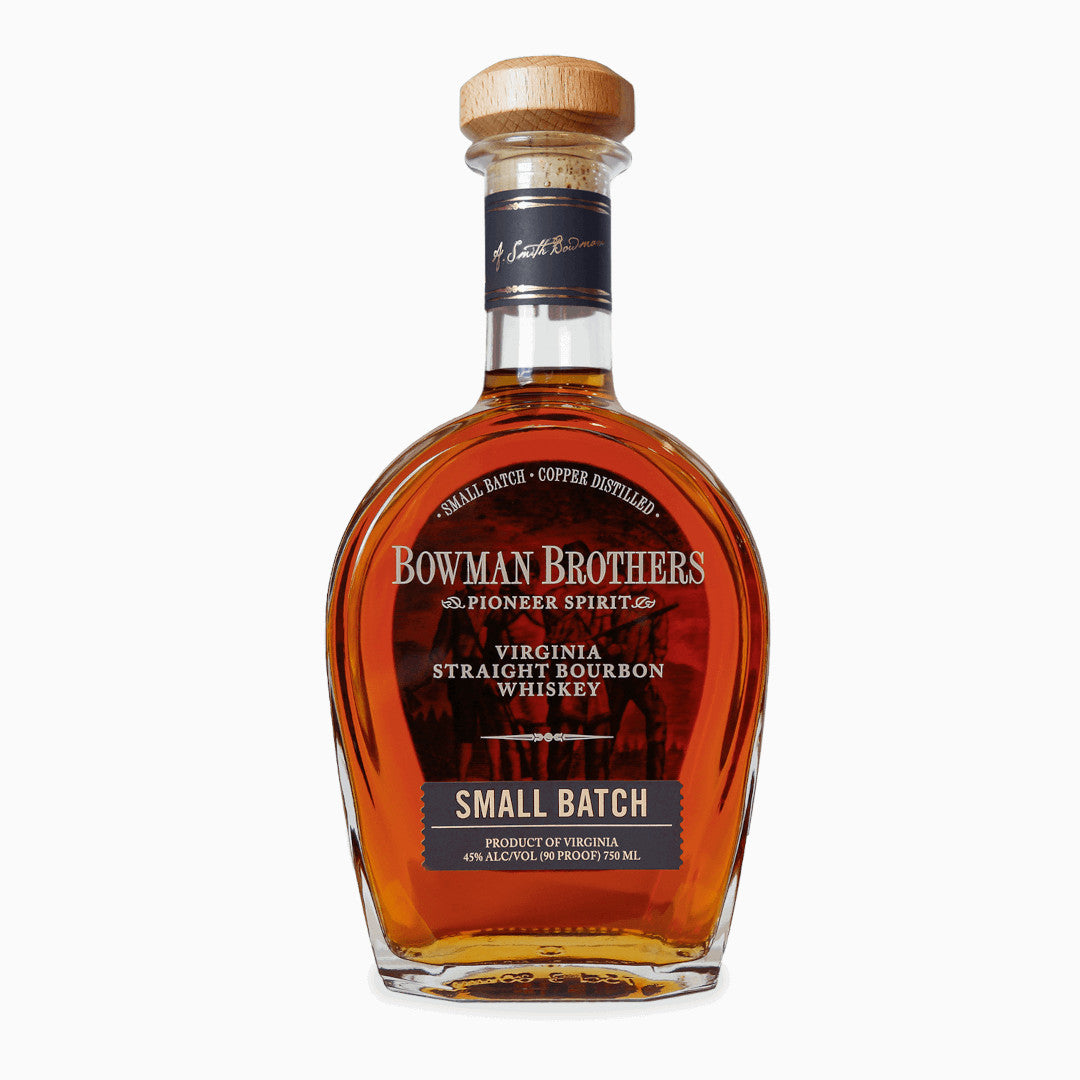 Bowman Brothers Small Batch Bourbon 750ml bottle available at Sip N Burn Liquors, premium handcrafted whiskey, perfect for sipping and mixing.